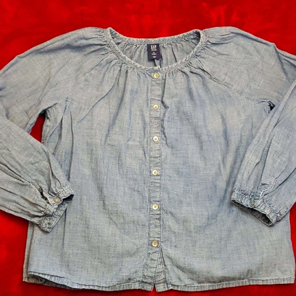 Gap girls Denim long sleeved shirt, XL